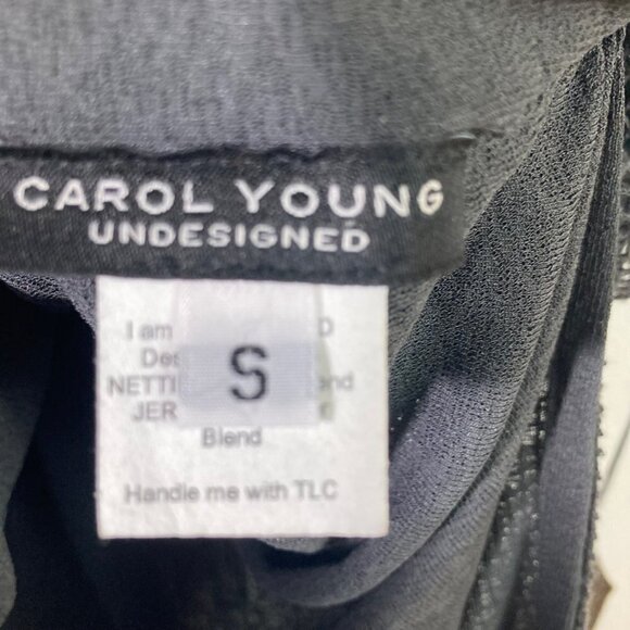 Womens Carol Young Undesigned Mojave Tunic Layered Steel Netting Gray OS NWT - Picture 8 of 10